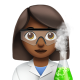 Woman Scientist: Medium-Dark Skin Tone on Apple iOS 13.1
