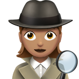 Woman Detective: Medium Skin Tone on Apple iOS 13.1