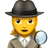Woman Detective on Apple iOS 13.1