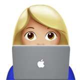 Woman Technologist: Medium-Light Skin Tone on Apple iOS 13.1