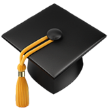 Graduation Cap on Apple iOS 13.1
