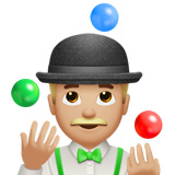 Person Juggling: Medium-Light Skin Tone on Apple iOS 13.1