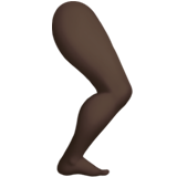 Leg: Dark Skin Tone on Apple iOS 13.1