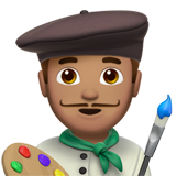 Man Artist: Medium Skin Tone on Apple iOS 13.1