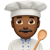Man Cook: Medium-Dark Skin Tone on Apple iOS 13.1