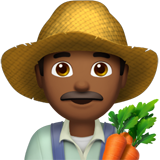 Man Farmer: Medium-Dark Skin Tone on Apple iOS 13.1