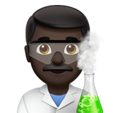 Man Scientist: Dark Skin Tone on Apple iOS 13.1