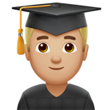 Man Student: Medium-Light Skin Tone on Apple iOS 13.1