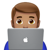 Man Technologist: Medium Skin Tone on Apple iOS 13.1