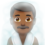 Man in Steamy Room: Medium-Dark Skin Tone on Apple iOS 13.1