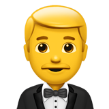 Person in Tuxedo on Apple iOS 13.1