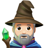 Man Mage: Light Skin Tone on Apple iOS 13.1