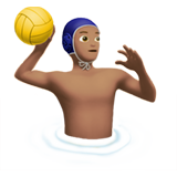 Man Playing Water Polo: Medium Skin Tone on Apple iOS 13.1