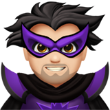 Man Supervillain: Light Skin Tone on Apple iOS 13.1