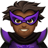 Man Supervillain: Medium-Dark Skin Tone on Apple iOS 13.1