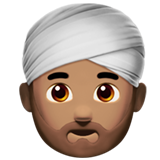 Person Wearing Turban: Medium Skin Tone on Apple iOS 13.1