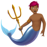 Merperson: Medium-Dark Skin Tone on Apple iOS 13.1