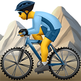Person Mountain Biking on Apple iOS 13.1