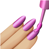 Nail Polish: Medium-Light Skin Tone on Apple iOS 13.1