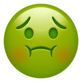 Nauseated Face on Apple iOS 13.1