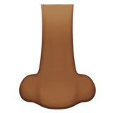 Nose: Medium-Dark Skin Tone on Apple iOS 13.1