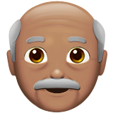 Old Man: Medium Skin Tone on Apple iOS 13.1