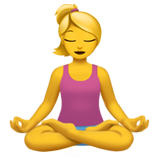 Person in Lotus Position on Apple iOS 13.1