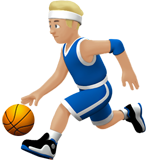 Person Bouncing Ball: Medium-Light Skin Tone on Apple iOS 13.1