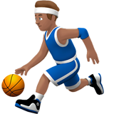 Person Bouncing Ball: Medium Skin Tone on Apple iOS 13.1