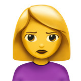 Person Pouting on Apple iOS 13.1