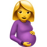 Pregnant Woman on Apple iOS 13.1