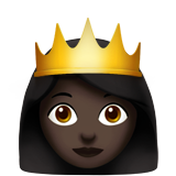 Princess: Dark Skin Tone on Apple iOS 13.1
