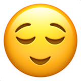 Relieved Face on Apple iOS 13.1