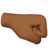 Right-Facing Fist: Medium-Dark Skin Tone on Apple iOS 13.1