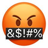 Face with Symbols on Mouth on Apple iOS 13.1