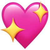 Sparkling Heart on Apple iOS 13.1