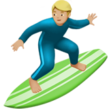Person Surfing: Medium-Light Skin Tone on Apple iOS 13.1