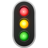 Vertical Traffic Light on Apple iOS 13.1