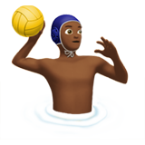 Person Playing Water Polo: Medium-Dark Skin Tone on Apple iOS 13.1