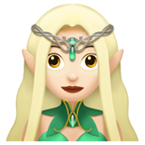 Woman Elf: Light Skin Tone on Apple iOS 13.1