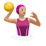 Woman Playing Water Polo: Medium-Light Skin Tone on Apple iOS 13.1