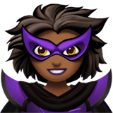 Woman Supervillain: Medium-Dark Skin Tone on Apple iOS 13.1