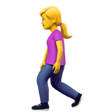 Woman Walking on Apple iOS 13.1
