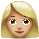 Woman: Medium-Light Skin Tone on Apple iOS 13.1