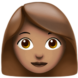 Woman: Medium Skin Tone on Apple iOS 13.1