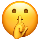 Shushing Face on Apple iOS 13.2