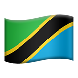 Flag: Tanzania on Apple iOS 13.3