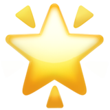 Glowing Star on Apple iOS 13.3