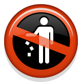 No Littering on Apple iOS 9.0