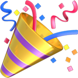 Party Popper on Apple iOS 14.2